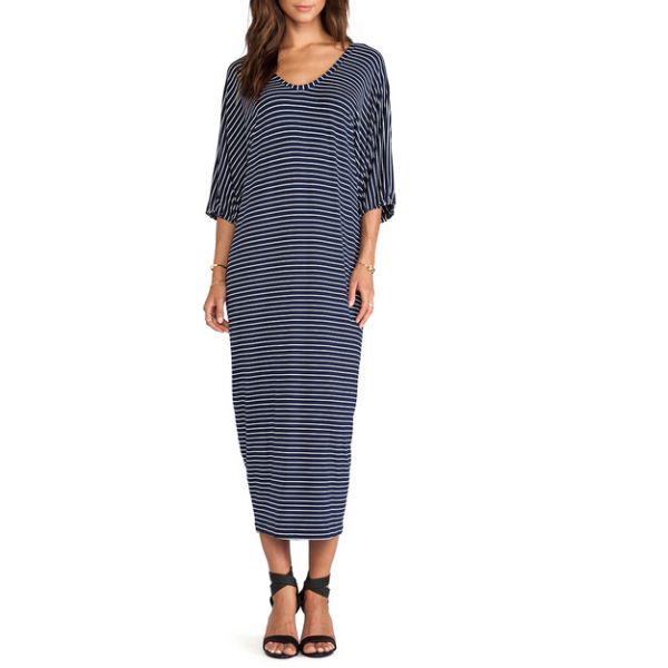 Women Knitted Kaftan Maxi Dress