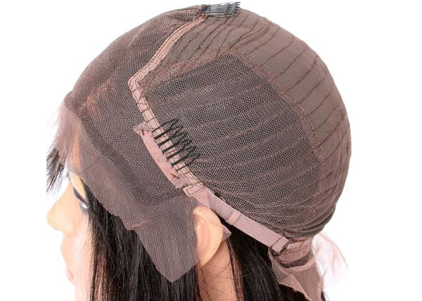 100% Brazilian Virgin Straight Human Hair Lace Front Wigs 5 Inches For Black Women