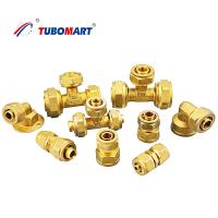 Résistants à la compression en laiton Pex démontables pour tuyaux d'eau à couches multiples Pex