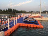 Pontoons retangulares resistentes a UV Superfície antiderrapante para navegação fácil e segura