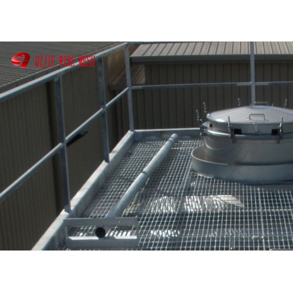 Smooth Surface Welded Industrial Steel Grating Serrated For Drainage Cover