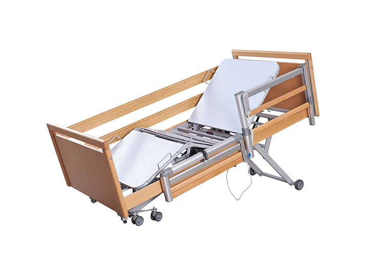 Multi-functional Central Control Adjustable Hospital ICU Critical Care Bed with Aluminum Alloy Frame