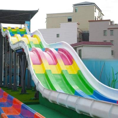 Amusement Park Rainbow Water Slide Fiberglass Pool Slide 8m UV Resistant