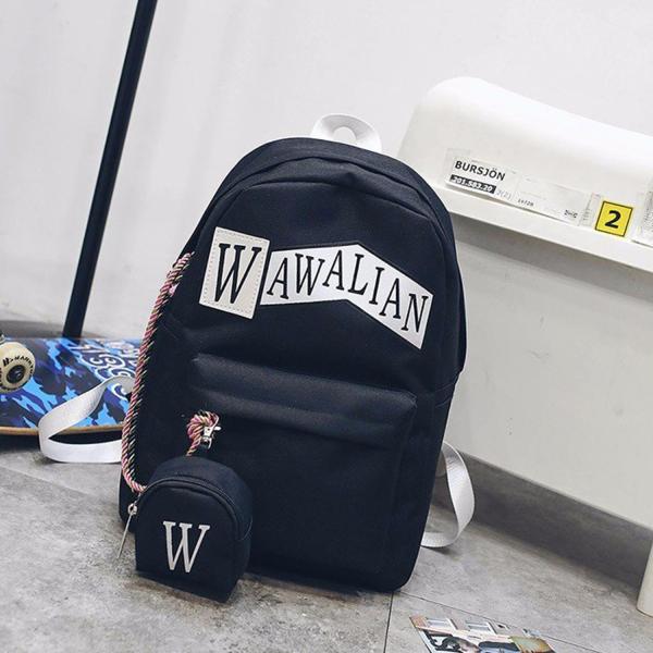 Schoolbag female han edition hits color street backpacks college wind schoolbag canvas backpack leisure computer bag