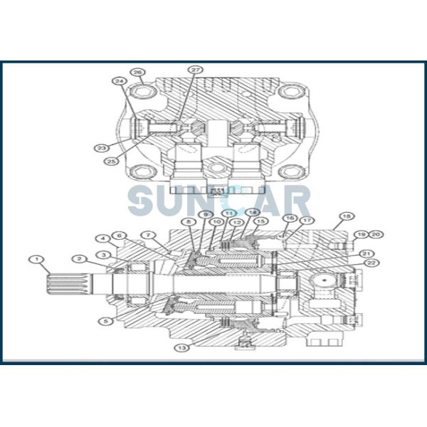 188-4176 1884176 Swing Motor Seal Repair Kit Fits M5X180CHB E322C