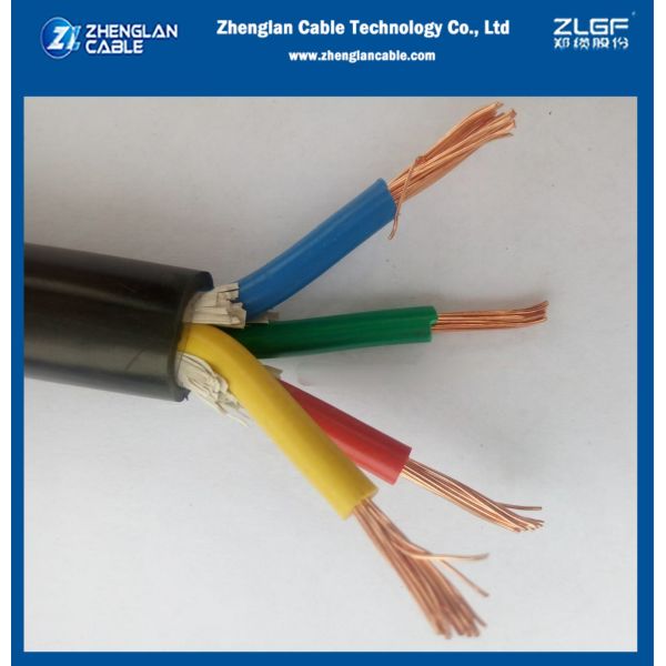 0.6/1kv 4x2.5sqmm CU/PVC/PVC Control Cable Electric Copper Wire PVC Insulation IEC60502-1