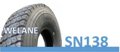Rubber 11R22.5 Rugged Tires For Trucks , 15.5mm Black Dirt Tires For Trucks 