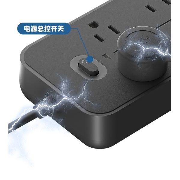 Portable Tabletop Power Socket Featuring Usb Output 5V 2.4A