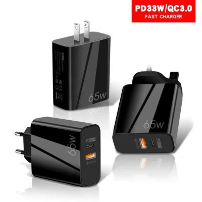 IPhone13 QC3.0 GaN Charger USB C USB A 2 Ports For MacBook Pro