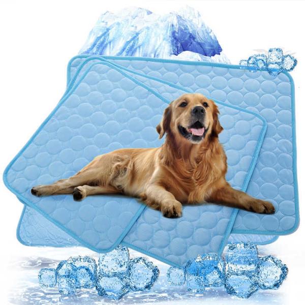 Modern Summer Cooling Mat for Pets Breathable and Washable Fiber Ice Mat for Hot Weather Travel-Friendly for Cats/Dogs