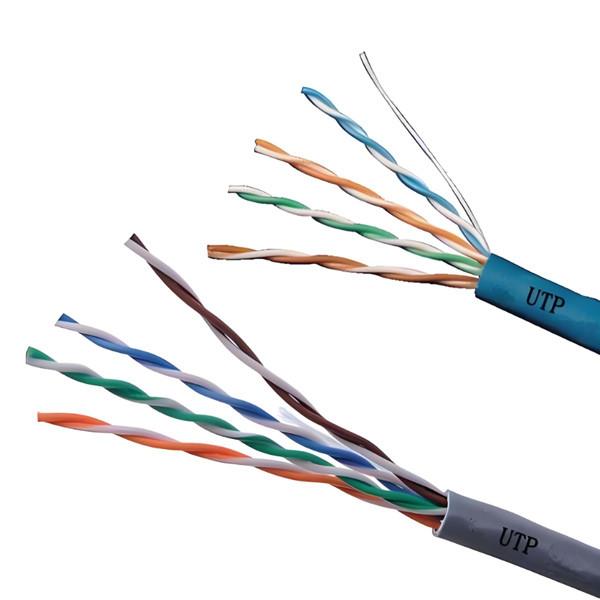 Solid Pure Copper Cat5e UTP CMR Cable 24AWG Extend To 350MHz 1000FT