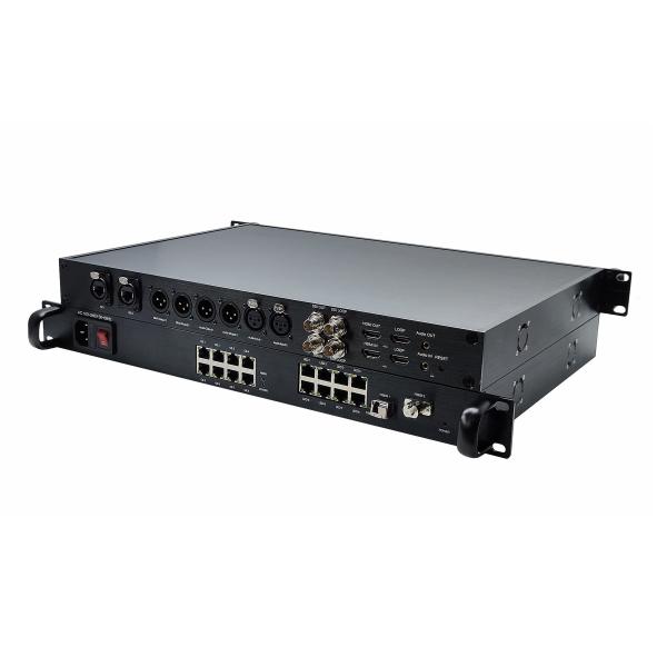 12G SDI Video Transmission with XLR Audio & Ethernet Over Single Fiber to Convert