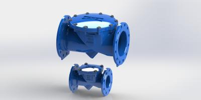 Water ISO Certified Swing Flex Check Valve With Ductile Iron Body Material Temperature Range 0-80C