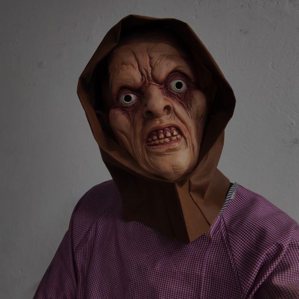 Breathable and Comfortable Latex Creepy Mask One Size Fit Most for Spooky Entertainment