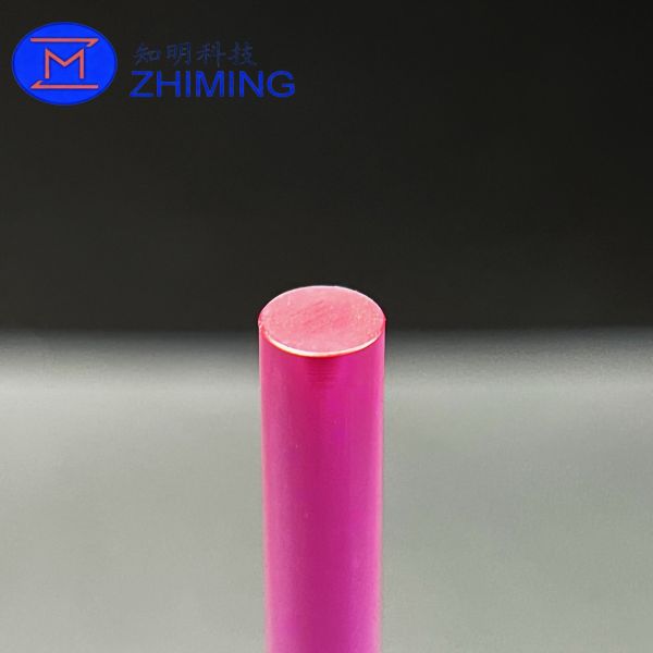 Synthetic Ruby Laser Rods (Cr:Al₂O₃) for Laser Equipment Length up to 200 mm