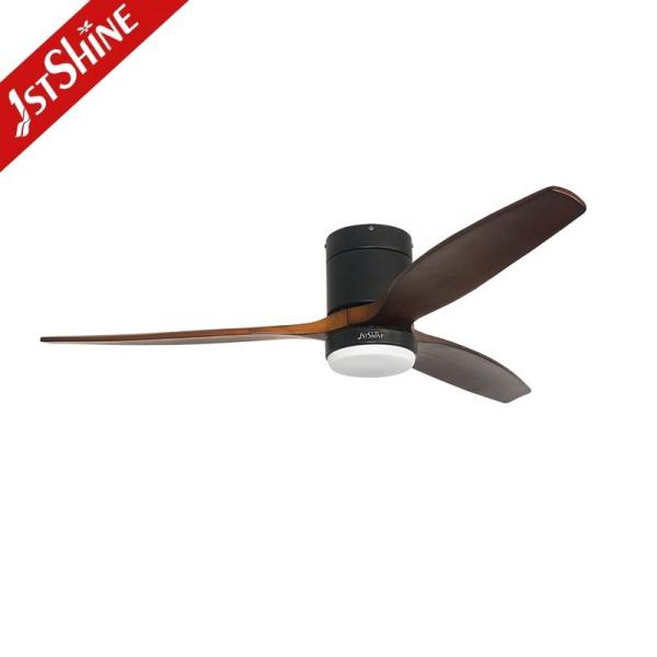 52 Madeira Natural Sólida Decorativa BLDC Poupança de Energia LED Ventilador de teto com luz 1stshine