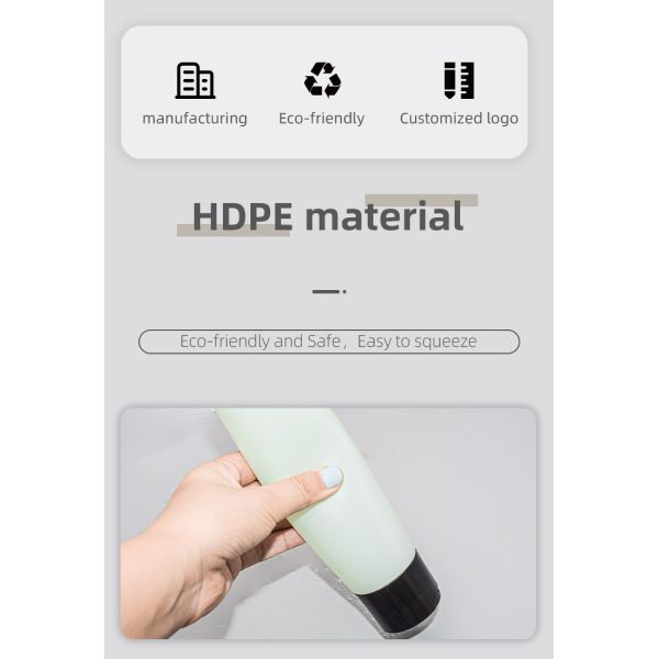 O aperto plástico do PE do tampão superior do disco engarrafa 250ml 300ml para a garrafa do condicionador de cabelo do leite do banho