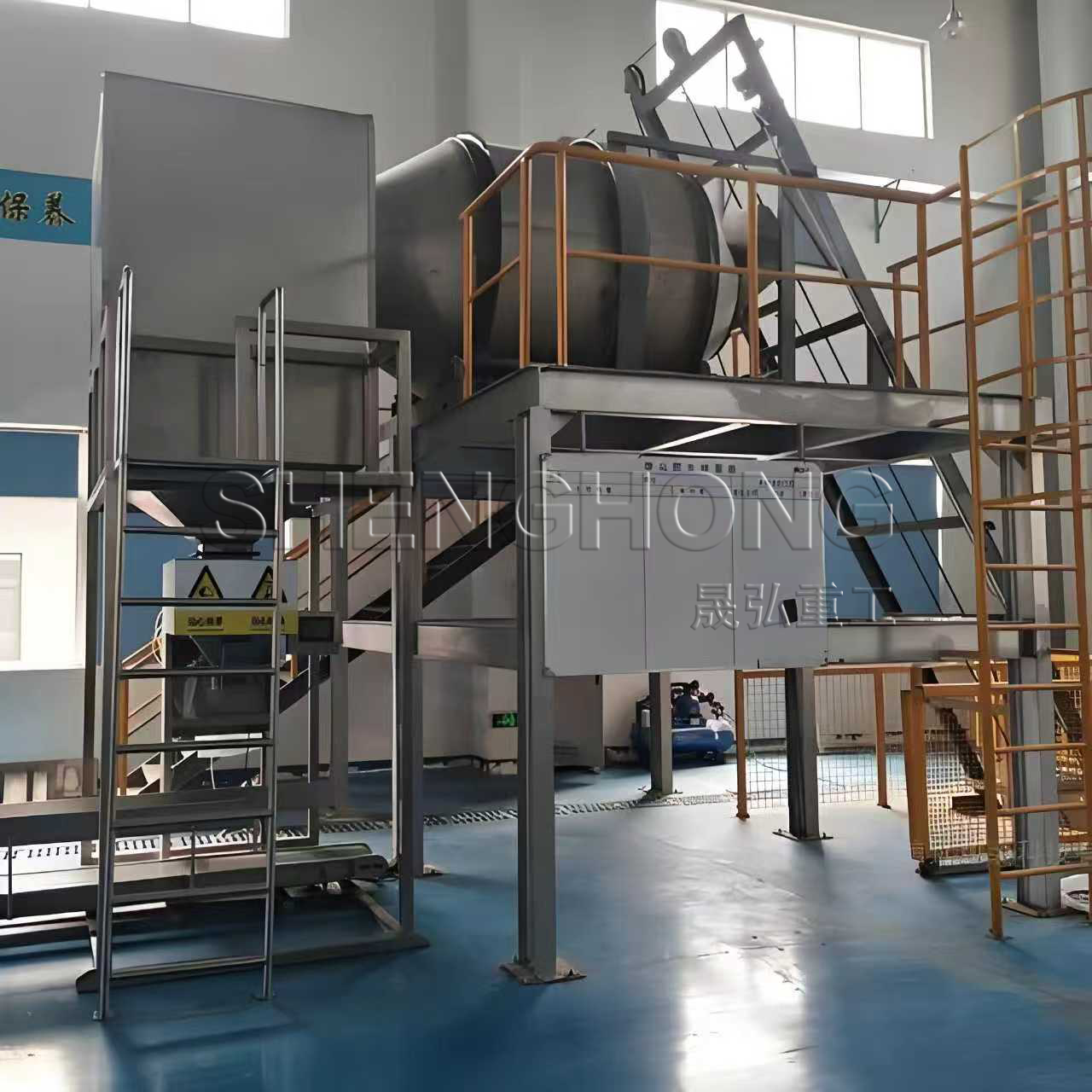 NPK Bulk Blending Fertilizer Production Line with 5-7 Tons Per Hour Capacity, PLC Control System, and Customizable Design