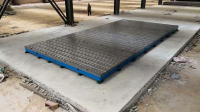 Tipo oco elevada precisão da placa da superfície do ferro fundido que marca o uso para fora repetido
