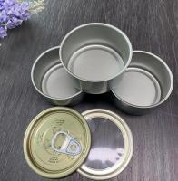 Bouteille vide en étain de forme ronde pour nourriture pour chiens, chats ou autres animaux