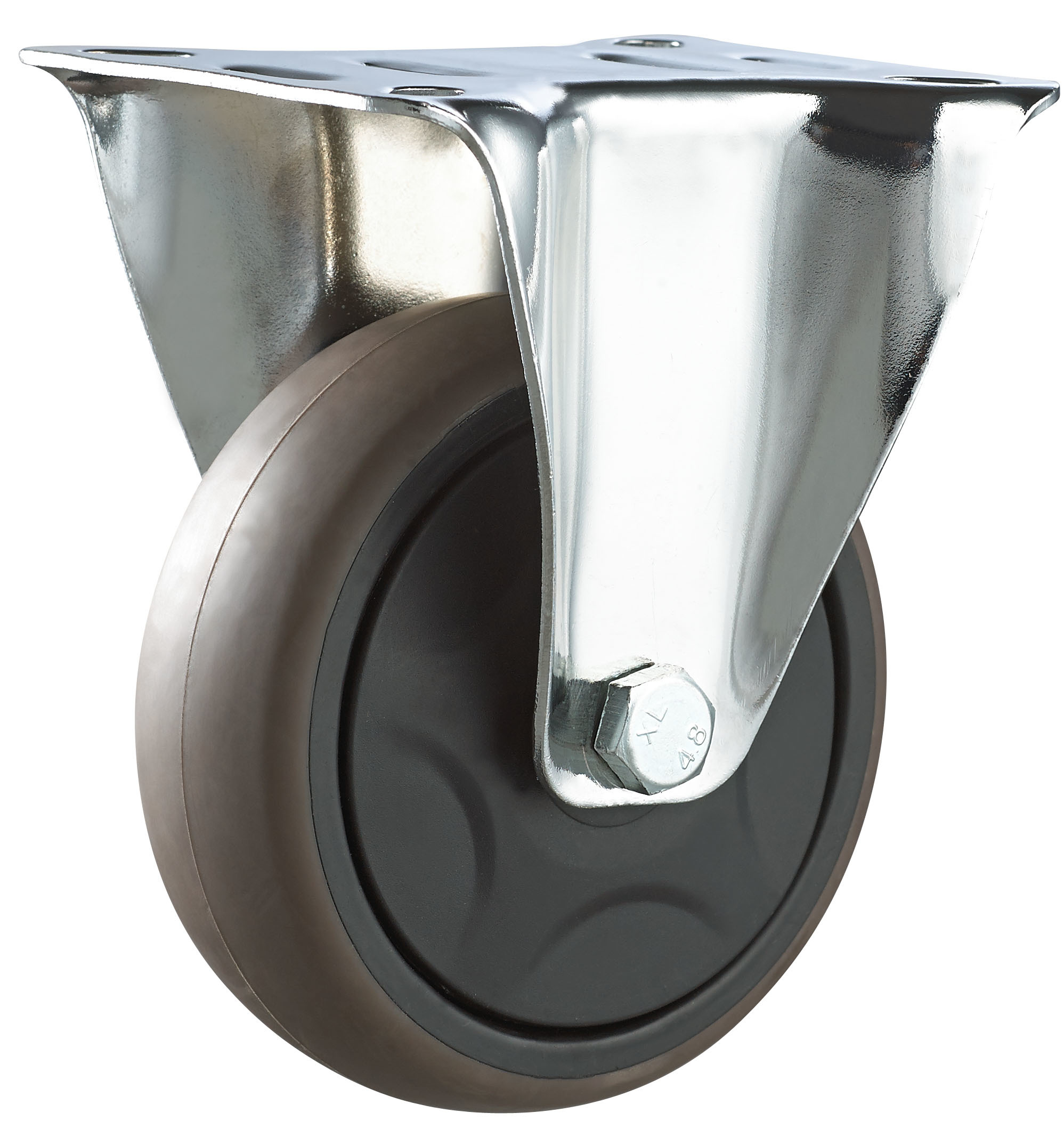 Factory Outlet Ball Bearing 3 4 5 6 8 Inch Industrial Trolley Swivel Caster Top Plate Pp/tpr Fixed Caster Wheel