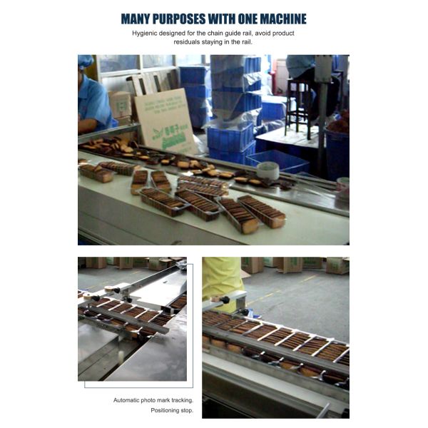 Using Large Touch Screen Panel Spageti Gum High Speed Candy Packing Machine For Food Packing