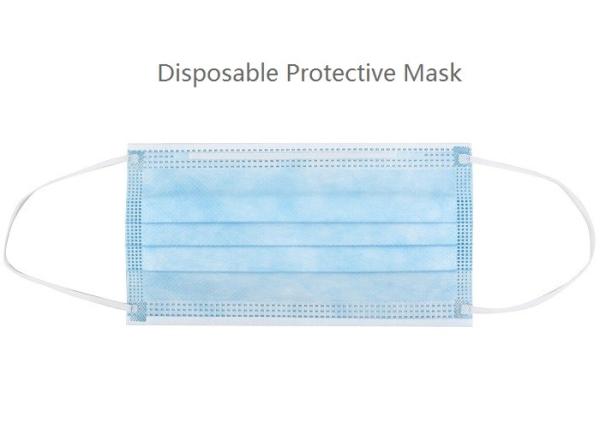 Non Woven Material Earloop Procedure Masks BFE >95% For Medical Environment