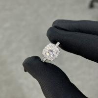 1.008ct D/E VVS redondo CVD Anel de diamante branco Anéis de diamante cultivados com certificação IGI