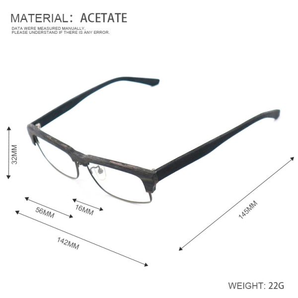 Custom Order Frames Handmade Retro Acetate Eyeglasses Frames MR 1200