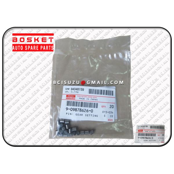 Тележка Isuzu разделяет шестерню 9098786260 9-09878626-0 устанавливая Pin, части тележки Isuzu NPR двигателя ISUZU 4HK1 4HE1