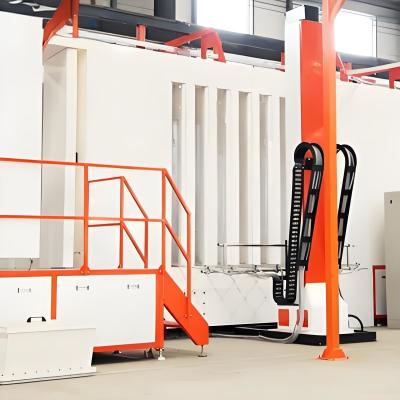 Appareil de revêtement automatique en poudre pour clôtures, barres de bus et profilés en aluminium