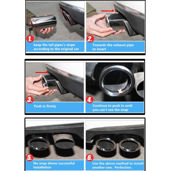 Круглая черная покрытая подсказка вытыхания 3 дюймов для автоматической трубы кабеля