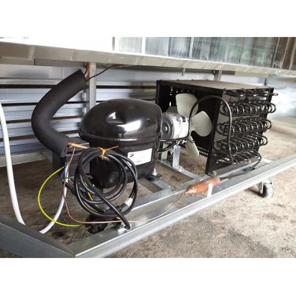 Beverage Display Cabinet Upper Unit Air Cooled Refrigeration Blue Series Fresh Keeping