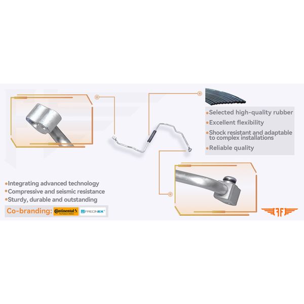 Truck Mega 888-786 Discharge Aluminium Hino Air Conditioning Pipeline