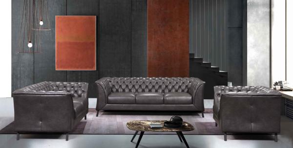Multipurpose Modern Leather Sofa Durable Abrasion Resistant For Home