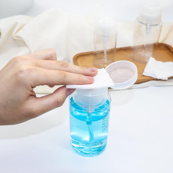 120/150/200/300/500ml Makeup Remover PET Plastic Press Nail Washing Bottle HDPE