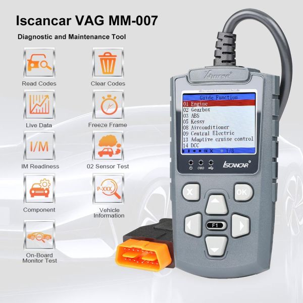 V2.3.2 Xhorse Iscancar V-A-G MM-007 Diagnostic and Maintenance Tool Update Online Supports MQB Mileage Correction