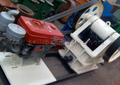 pedra do tijolo de 130mm que esmaga o triturador de maxila diesel de 35TPH 8HP