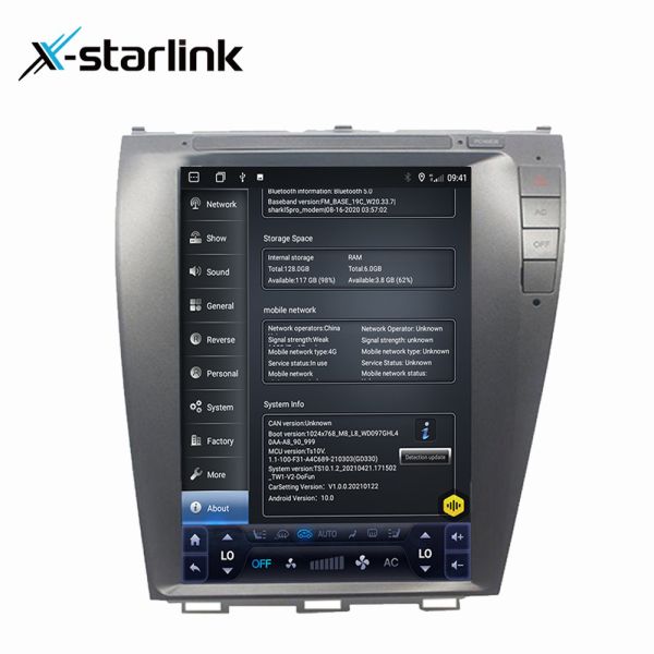 Car Navigation Auto Player 8+128G 12.1'' For Lexus ES ES240 ES350 2006-2012