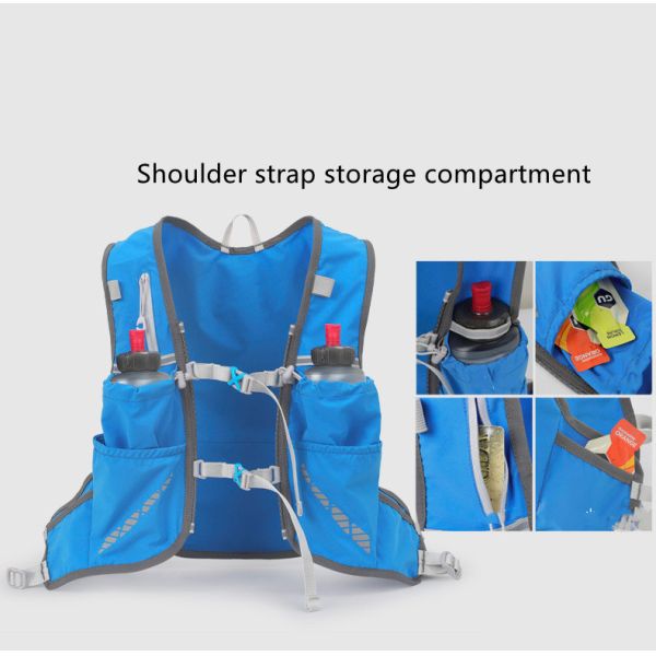 Durable Outdoor Cycling Hydration Backpack with Interior Zipper Pocket and Custom Logo