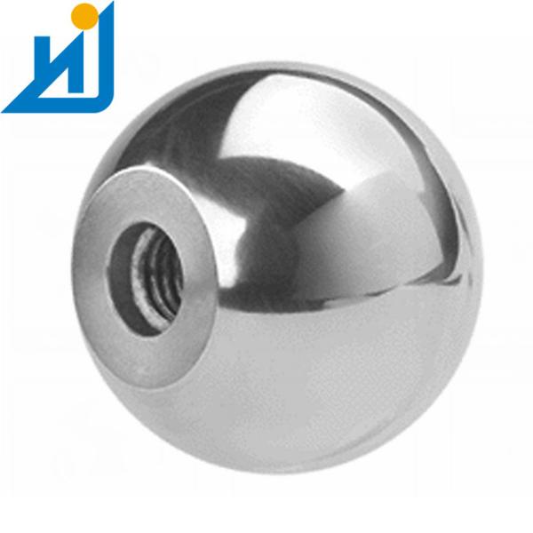 Polished Stainless Steel Sphere Hollow With Female Screw Hole M4 For Funiture Accessories
