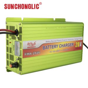 Chargeur de batterie de voiture en gel 24V 20A 63Hz 14,5V DC Trois phases de s
