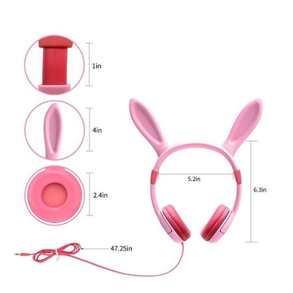 3.5mm аудио Джек связали проволокой наушники предохранения от слуха наушников 85dB (для детей)