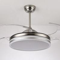 110V lampe de plafond LED moderne 42 pouces ventilateur de plafond à commande à distance avec lumière