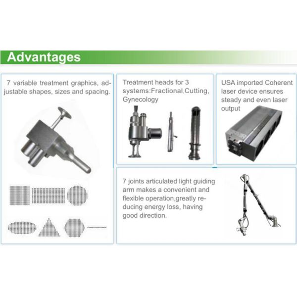 Dot fractional CO2 laser RF tube for scar removal equipment