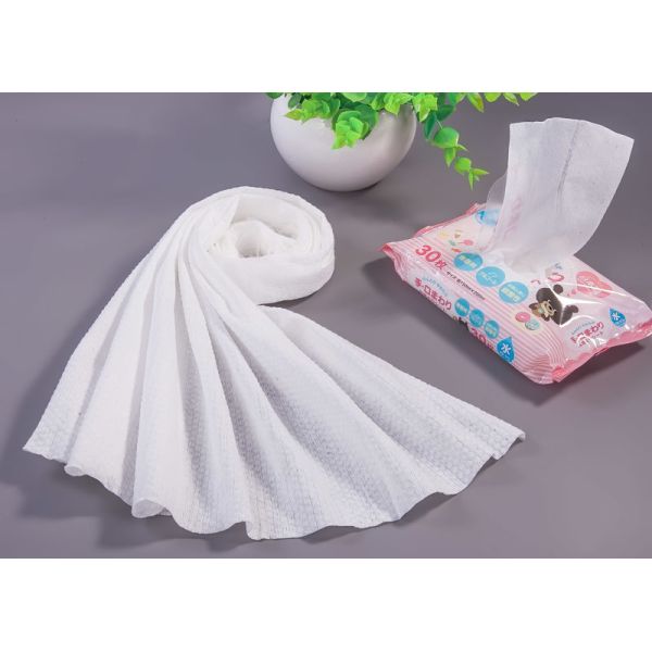 Eco Friendly 12cm 40gsm Garment Spunlace Non Woven Fabric
