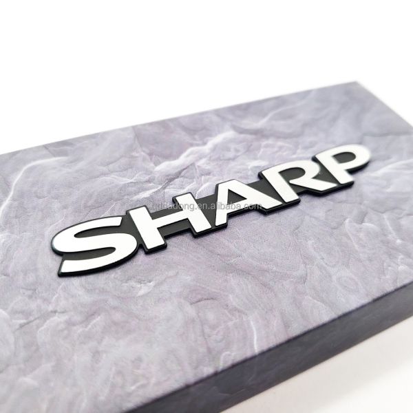 Customized Car Audio Aluminium Label with Personalized Audio Logo and OEM Installation
