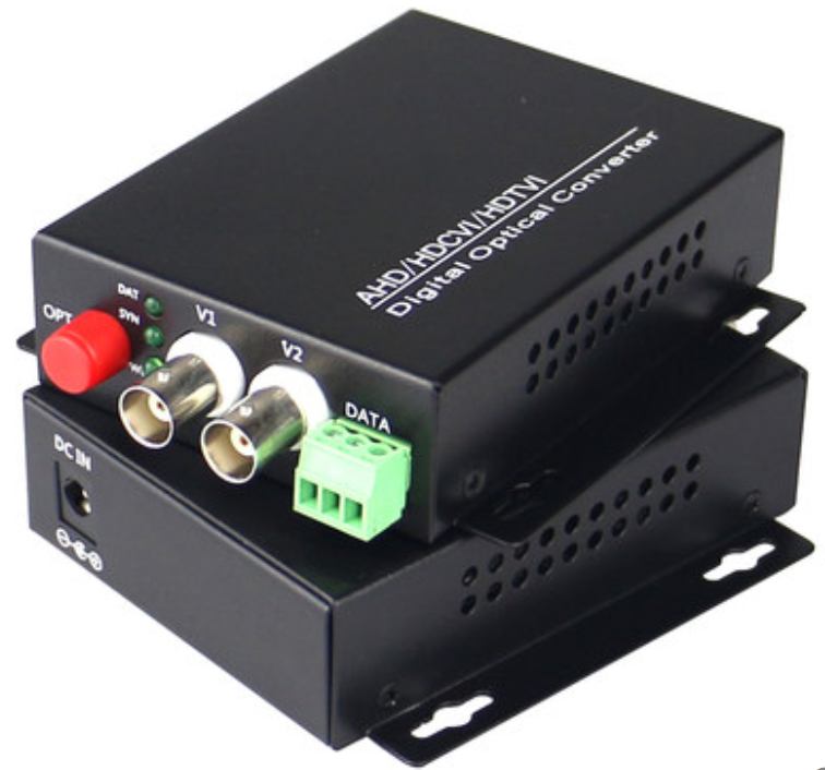 Data voice video optical fiber converter single mode 20km FC/UPC connector