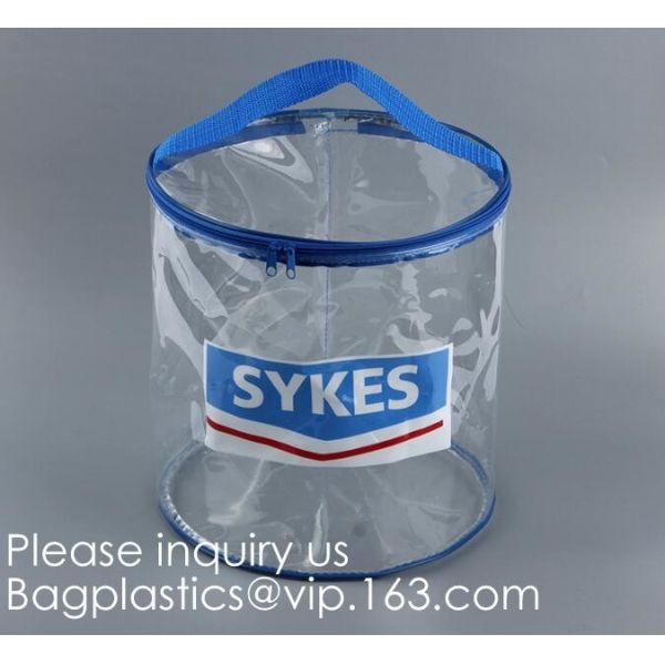 Crystal Clear Cosmetic Bag TSA Air Travel Toiletry Bag Set with Zipper Vinyl PVC Make-up Pouch Handle Straps for Women M