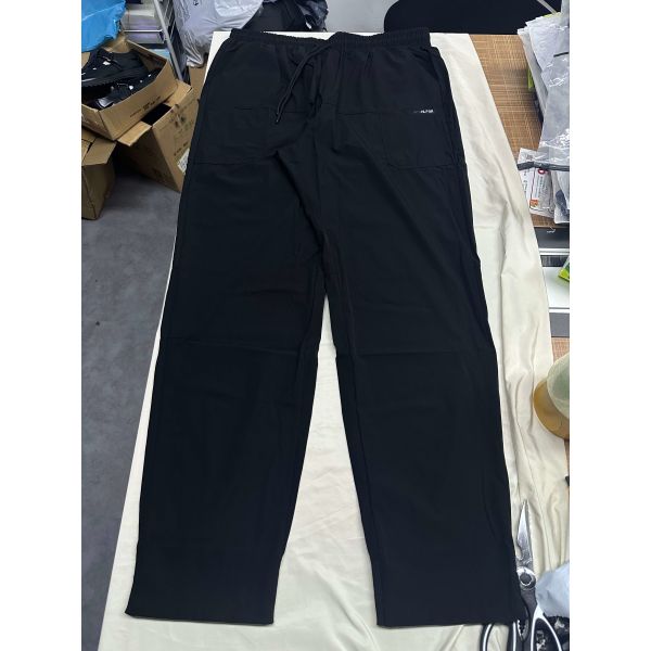 XMAMLON Men's Nylon Cargo Work Pants Ankle-length Stacked Sweat Track Pants for Working